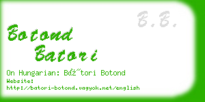 botond batori business card